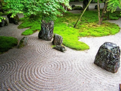 Hozzon létre egy igazi japán kert a kövek az ország saját kezűleg
