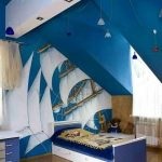 Hálószoba kék árnyalatai a belsőépítészet, a lehetséges kombinációk színek fotó