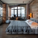 Hálószoba loft stílusú belső 50 fotó
