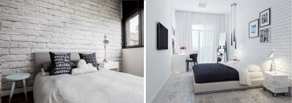 Hálószoba loft stílusú fotót belsőépítészet, fehér kis tizenéves férfi és modern
