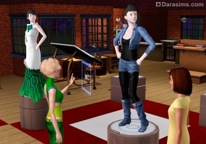 Szobor tiszteletére Sims 3 előre a jövőbe