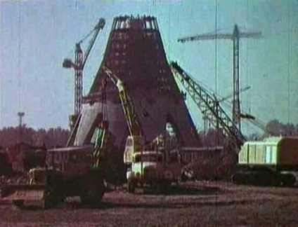 Az építőiparban a Ostankino TV-torony (épület) Az építőiparban a Osztankino TV-torony