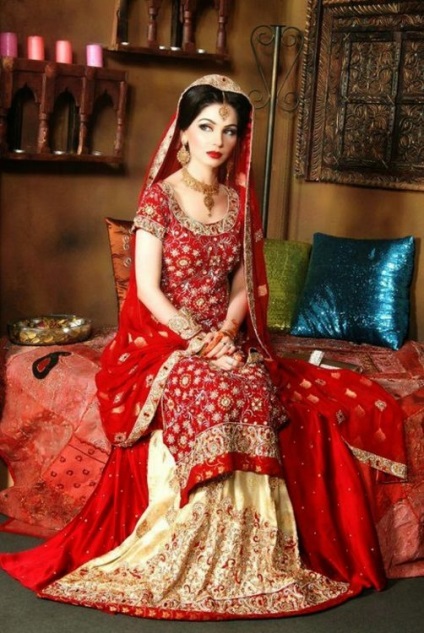Esküvői ruha indiai stílus és különféle stílusok