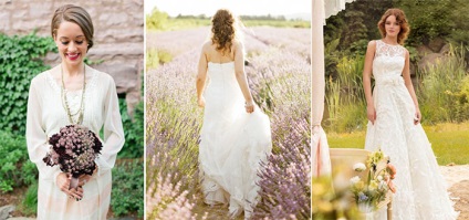 Esküvői ruha a stílus Provence - népszerű modell 2017 fényképpel