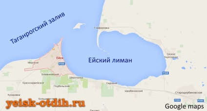 Taganrog öbölben, vagy torkolat Yeisk, Yeisk pihenés, mini hotel az Azovi-tenger