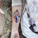 Tattoo kristály érték, és a fénykép miniatűr
