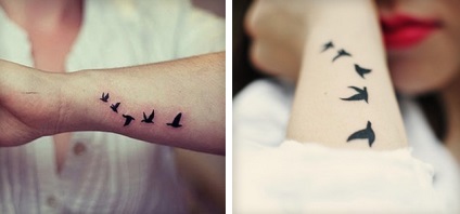 Tetoválás a csuklón, a lányok kis női tetoválás, feliratokkal, valamint azok jelentését, gondolatok és képek