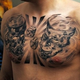Maszk tetoválás értelmében - a jelentését a szimbólum lányok és a fiúk
