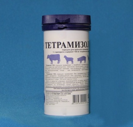Tetramizol- 10 használati utasítást a madarak és ellenjavallatok