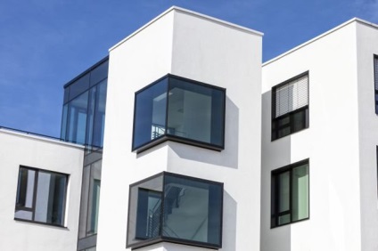 Sarok ablakok - eredeti kiegészítik a modern otthon
