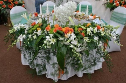 Esküvői asztaldísz Moszkvában