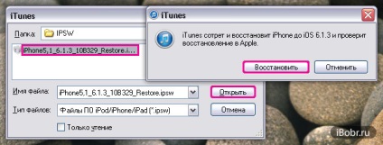 Vissza a régi iphone firmware - nem állította vissza (firmware) Vissza a régi iphone firmware - nem vissza