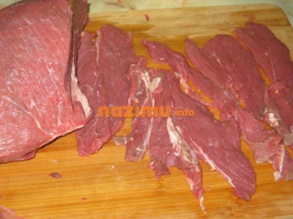 Marhahús szaggatott - fénykép recept otthon