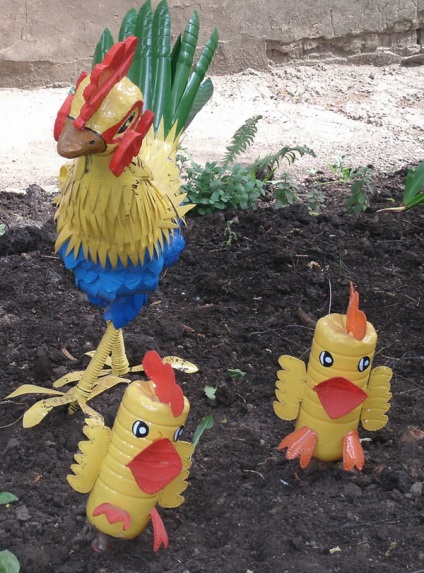 Harcias kakas műanyag palackok (műanyag palackok a kakas) Cocky kakas műanyag palackok