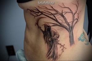 Jelentés tetoválás halál a kaszát - a jelentése, története, fotók
