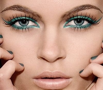 Turquoise smink - fénykép utasításokat Beauty Box