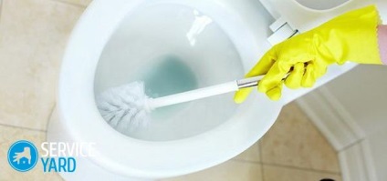 Tisztítása a WC szóda és ecet, serviceyard-kényelmes otthon kéznél