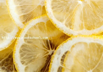 Kandírozott citrom cseppek, egyszerű receptek