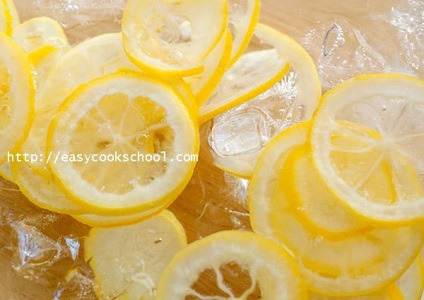 Kandírozott citrom cseppek, egyszerű receptek