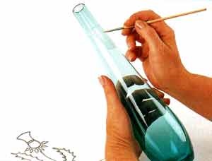 Díszítse üvegváza gyöngyökkel - DIY
