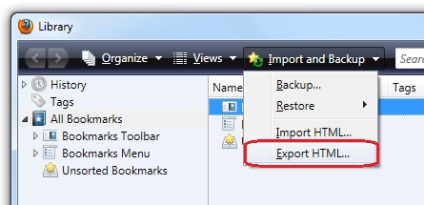 Könyvjelzők exportálása Internet Explorer hogyan, mozilla támogatás
