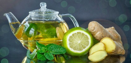 Gyömbér tea - az előnyöket, ellenjavallatok, receptek, érdekességek