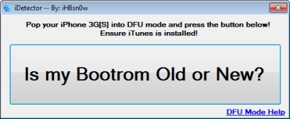 Arról, hogy hogyan határozza meg a változata bootrom az iPhone 3GS, irumor