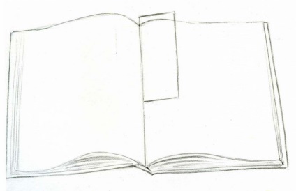 Hogyan kell felhívni egy nyitott könyv egy ceruzával a szakaszban mindennapi tárgyak