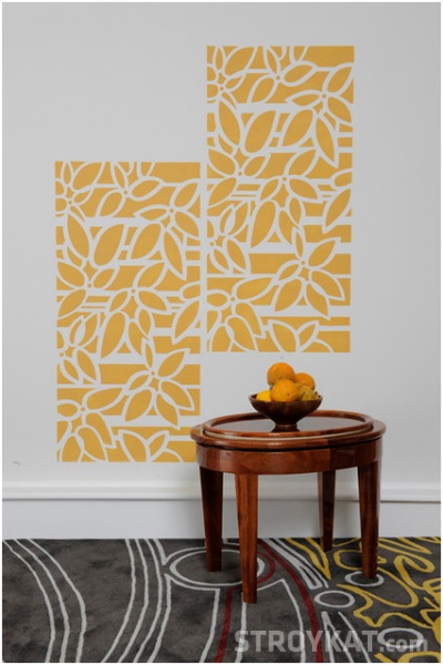 Hogyan kell festeni a falra egy speciális stencil belsőépítészet - stílus és szín (tervezés) Hogyan kell festeni a falra egy speciális stencil belsőépítészet - stílus és szín