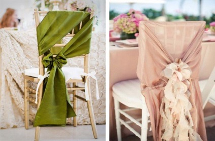 Hogyan lehet díszíteni a székek az esküvő - az ötlet az ünnepi dekoráció - női magazin