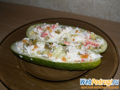 Rák „két uborka„saláta házi majonézzel