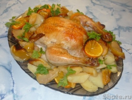 Csirke sült gyümölcsökkel - kulináris honlapon Shate