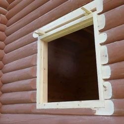 Okosyachka ablakok és ajtók a faház kezüket Videó