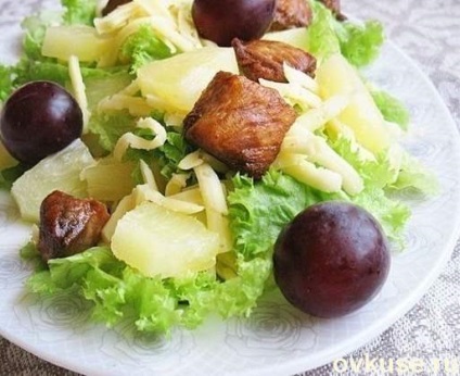 Saláták csirkével - egyszerű receptek