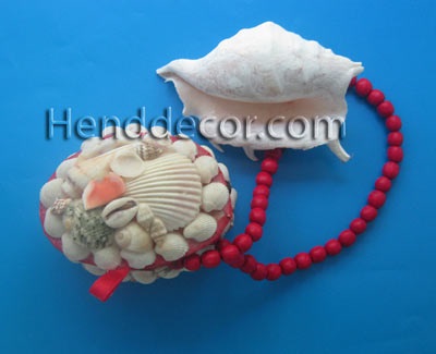 Bag készült kagyló - egy kaleidoszkóp dekoráció