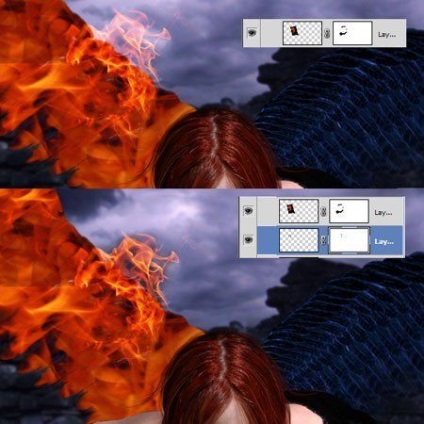 Készítsen Photoshop szárnyak tűz