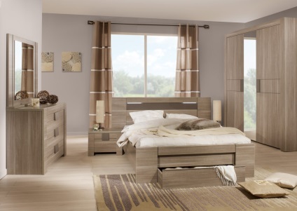 Hálószobabútor fehér modern és klasszikus, gyönyörű tömörfa stílusában Provence