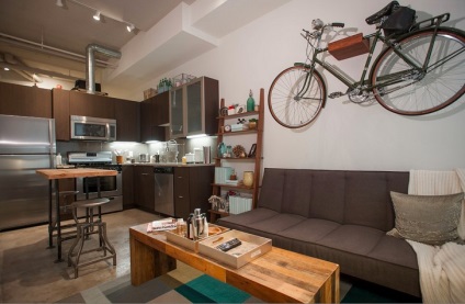 Sport és élet hol lehet parkolni a kerékpár egy kis lakásban - hírek képekben