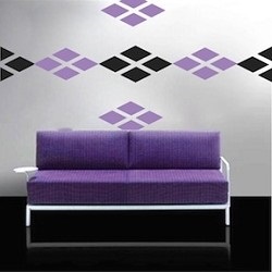 Elegáns geometriai betét falak (berakással) Elegáns geometriai fali dísz
