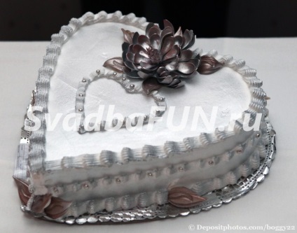 Esküvői torták rózsák (gitt és tejszín) - fotó sütemények