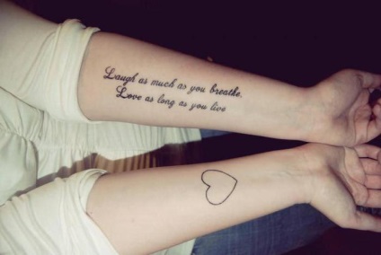 Tattoo szerelem népszerű lehetőségeket (tetoválás) Tattoo szerelem népszerű lehetőségeket