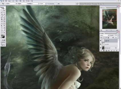 Lecke photoshop felhívni angyal szárnya, photoshop festő - egy kicsit mindent