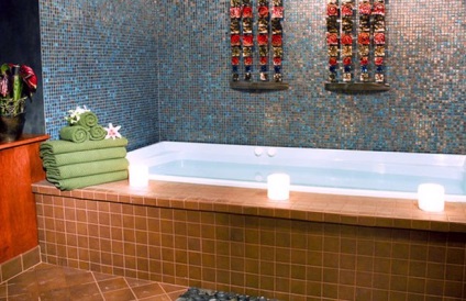 Fürdőszoba japán stílusú szobák és belsőépítészeti ötletek egy fotó