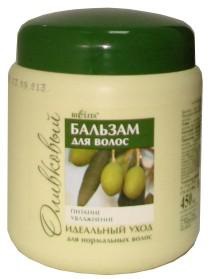 Balzsam normál hajra olíva élelmiszer - a hidratáló hajat BIELITA -, fényképek és