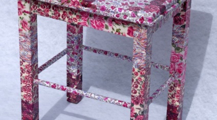 Decoupage széklet új élet elavult dolgok (37 fotó) (decoupage) Decoupage széklet új élet elavult dolgok (37 fotó)