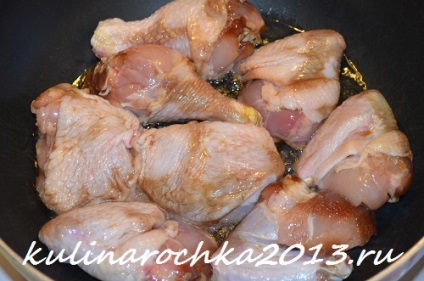 Hajdina egy csirke egy serpenyőben - főzni finom, szép és otthonos!