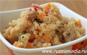 Indiai receptek upma, Orosz indium (upma) Indiai receptek upma, orosz, indiai