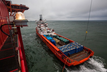 Hogyan kivonat olaj az Északi-sarkon platform „Prirazlomnaja” fotó hírek