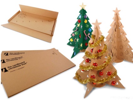 Hogyan készítsünk egy karácsonyfa a kezét, hulladék anyagok népszerű műhelyek
