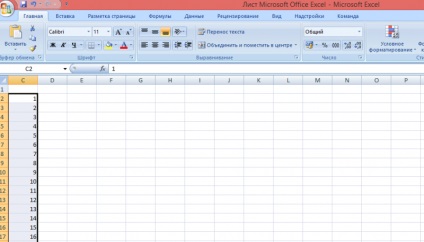 Mivel az Excel tenni a számozás sorrendben